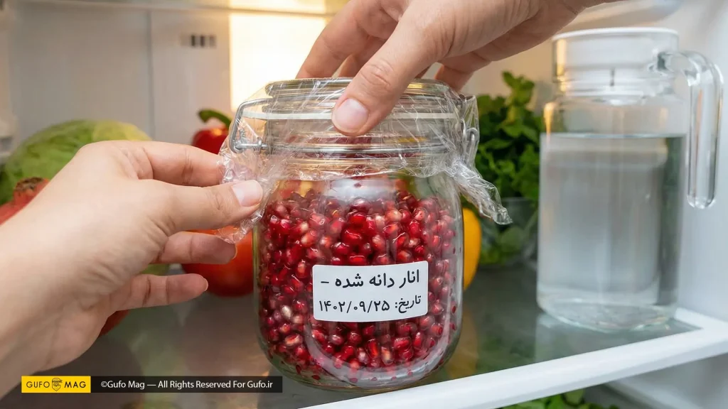 نکات طلایی برای تازه نگه داشتن انار دانه شده