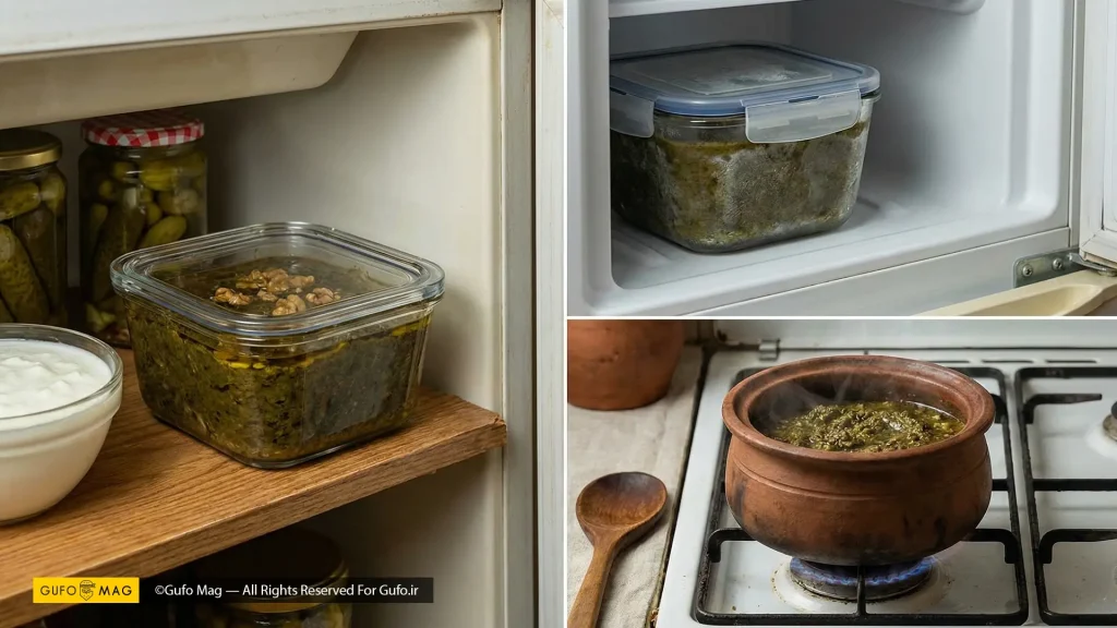 روشهای صحیح فریزر کردن، نگهداری در یخچال و گرم کردن مجدد اناربیج