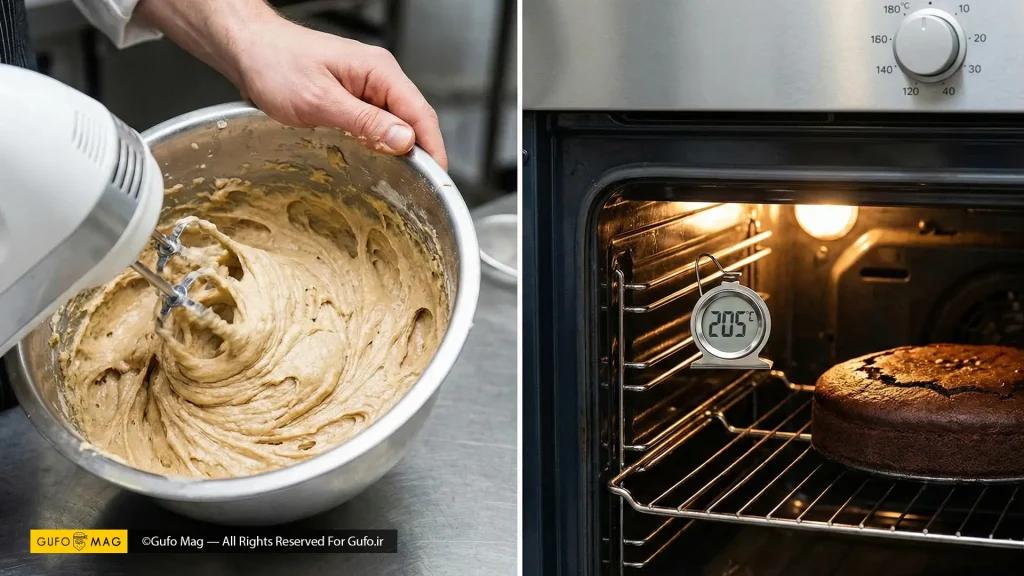 اشتباهات رایجد شامل همزدن زیاد خمیر و دمای بالای فر