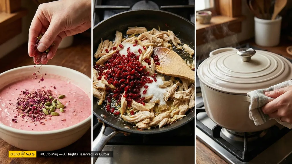 فوتوفنهای سرآشپز برای عطر بهتر و تست دم کشیدن ته چین