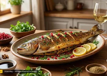 طرز تهیه ماهی شکم‌پر مجلسی