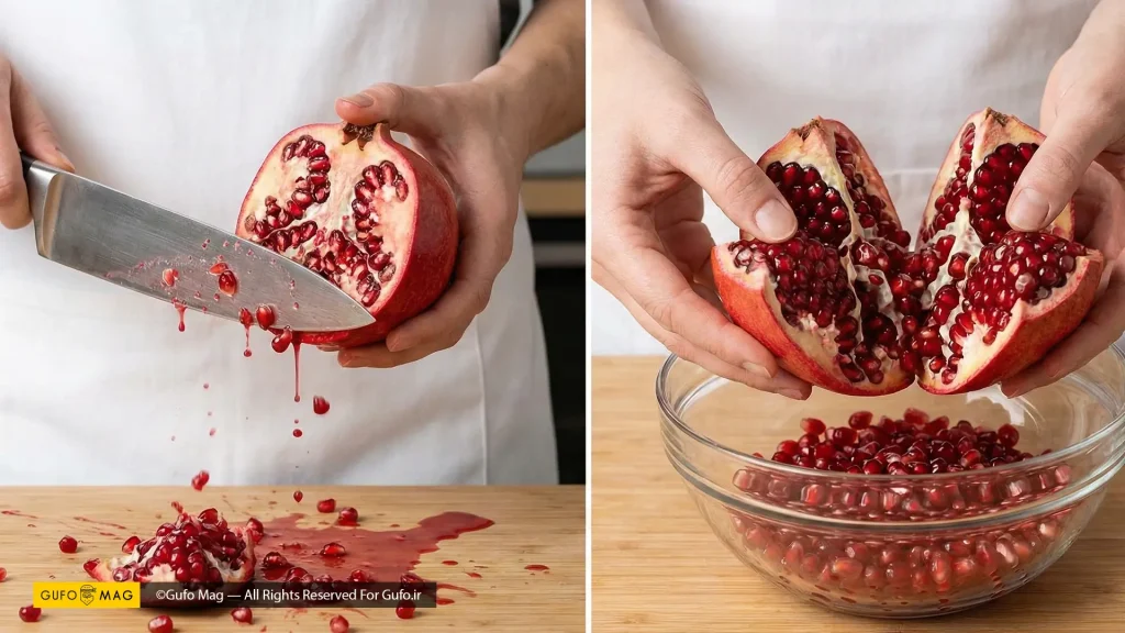 نکات کاربردی در انتخاب انار و پاک کردن آن