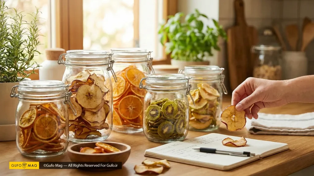 طرز تهیه چیپس میوه خانگی