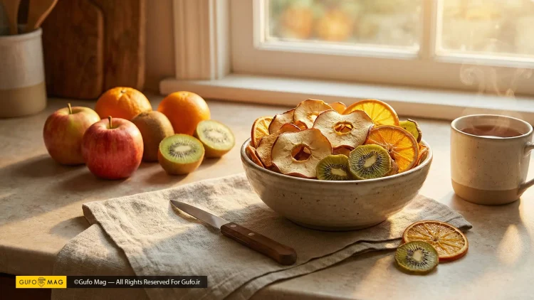 آموزش کامل روش خشک کردن میوه روی شوفاژ یا در فر