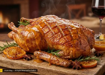 طرز تهیه اردک مجلسی با سس پرتقال