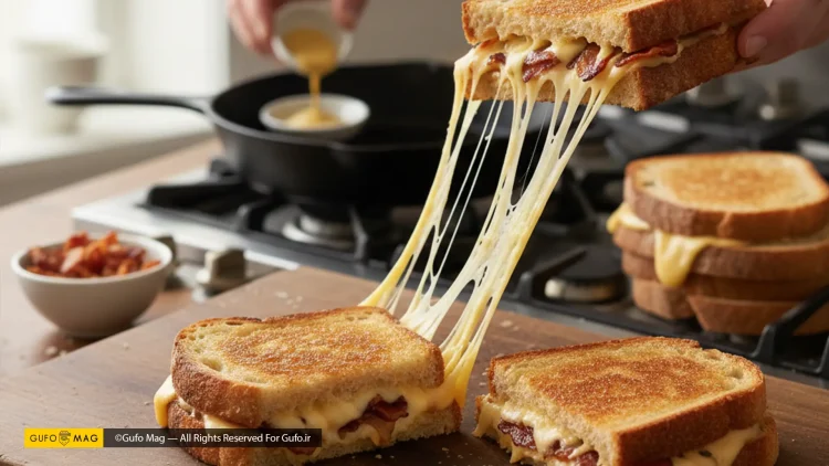 طرز تهیه ساندویچ پنیر گریل شده