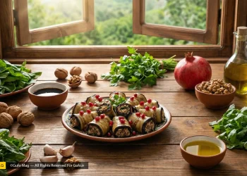 طرز تهیه رول بادمجان و گردو شمالی