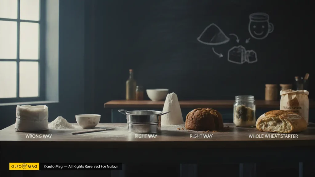 اشتباهات رایج در کار با انواع آرد در آشپزی