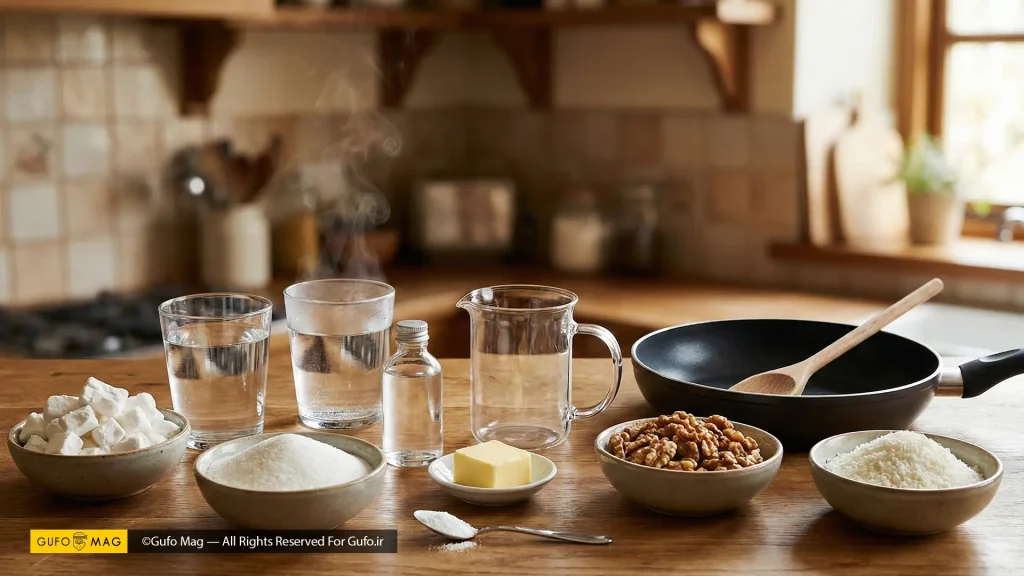 مواد لازم برای تهیه باسلوق