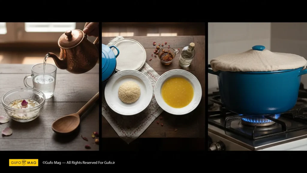 نکات و فوت و فن‌ تهیه شله زرد جاافتاده