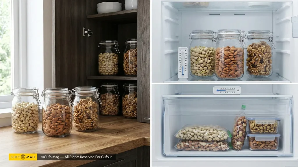 روش نگهداری آجیل در خانه