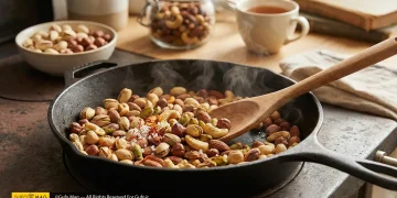 آموزش تفت دادن حرفه‌ای آجیل مشکل‌گشا و چهارمغز خانگی