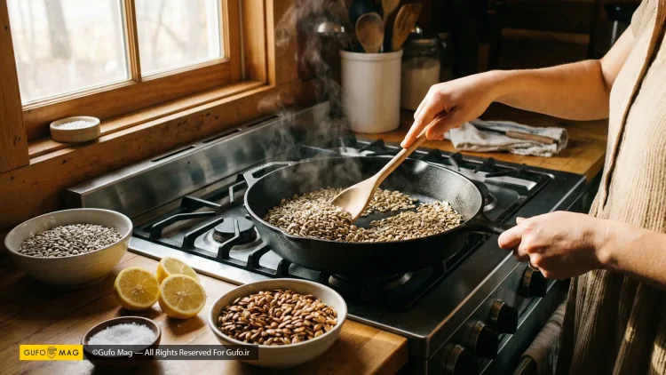 طرز تهیه تخمه آفتابگردان با طعم آبلیمو