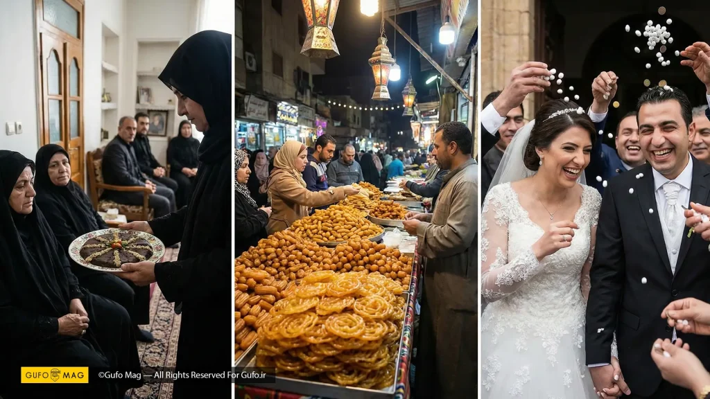 نقش شیرینی در فرهنگ خاورمیانه: سوگواری، ماه رمضان و جشن عروسی