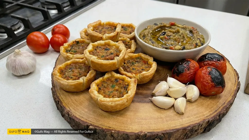 دستور پخت تارتلت‌ میرزاقاسمی با دورچین