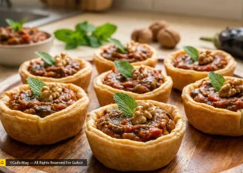 طرز تهیه تارتلت میرزاقاسمی پیش غذای ایرانی