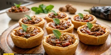 طرز تهیه تارتلت میرزاقاسمی پیش غذای ایرانی