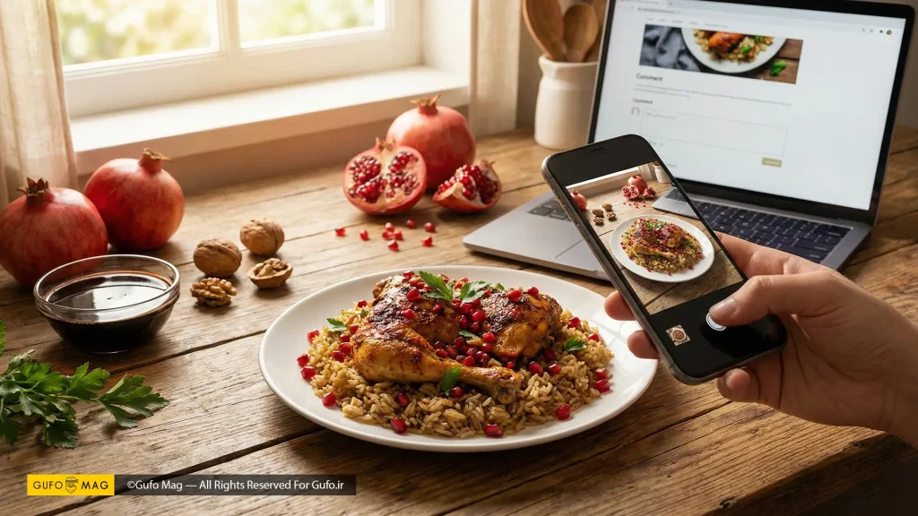 طرز تهیه مرغ ناردونی مازندرانی مجلسی