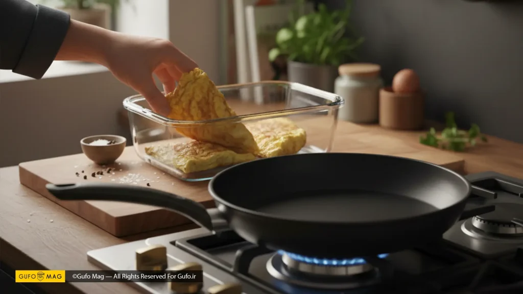 روش نگهداری و گرم کردن مجدد املت