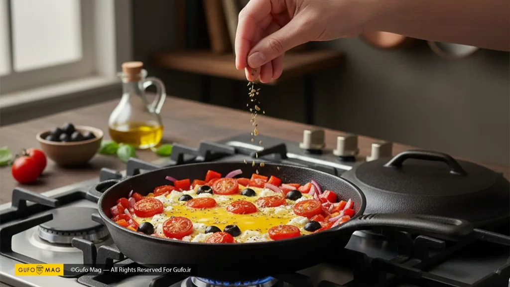 مواد لازم برای تهیه املت مدیترانه‌ای