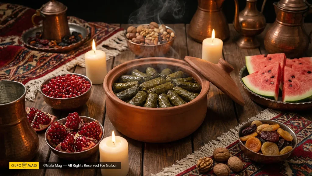 طرز تهیه دلمه برگ مو ملس با رب انار