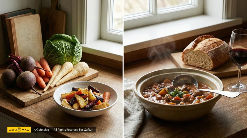 طرز تهیه انواع غذا و سوپ با سبزیجات زمستانی 