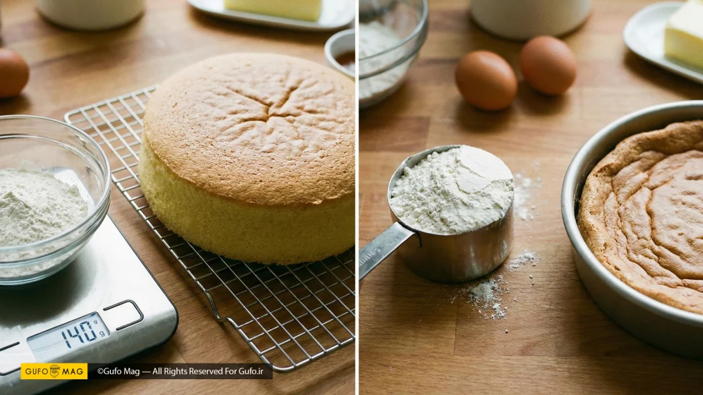 اشتباه رایح در مقدار ارد استفاده شده در پخت