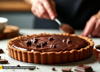 طرز تهیه تارت شکلاتی یخچالی