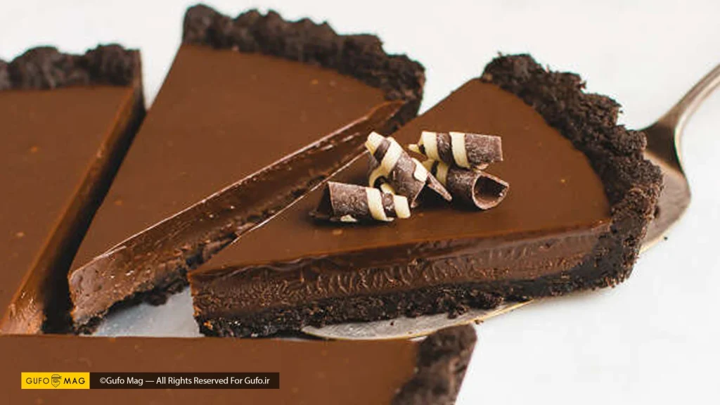 دستور تهیه تارت شکلاتی یخچالی