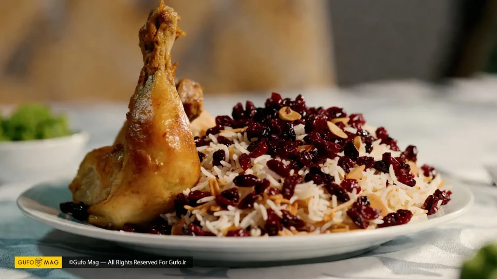 طرز تهیه آلبالو پلو با مرغ خانگی