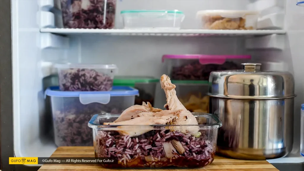 روش نگهداری آلبالو پلو با مرغ در یخچال
