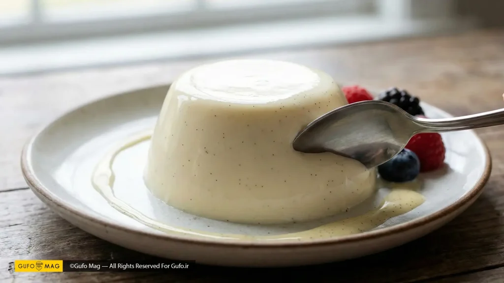 طرز تهیه پاناکوتا وانیلی به روش خانگی