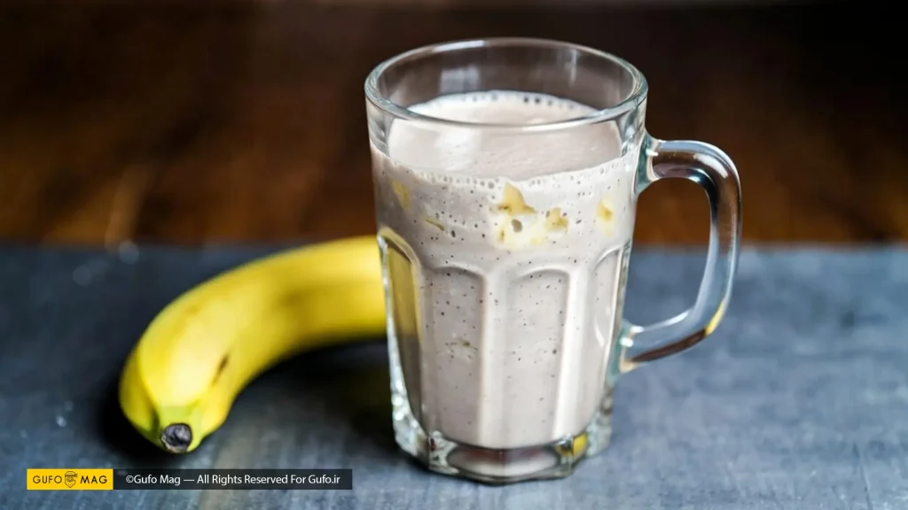 طرز تهیه شیک پروتئین با موز