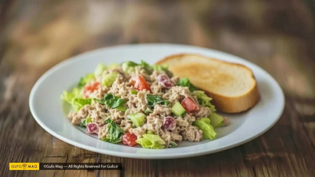 طرز تهیه سالاد تن ماهی