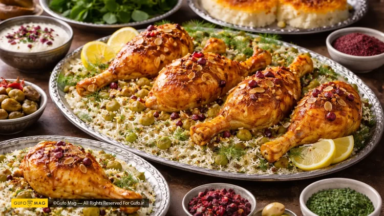 طرز تهیه باقالی پلو با مرغ