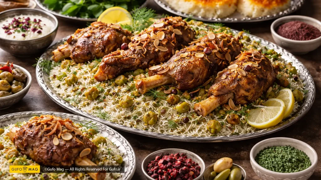 طرز تهیه باقالی پلو با گوشت