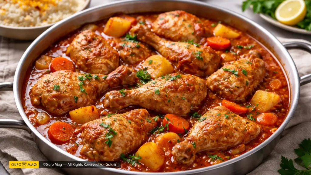 روش پخت خوراک مرغ