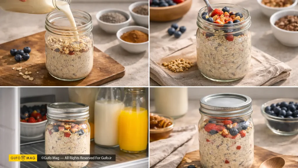 طرز تهیه اوتمیل یخچالی