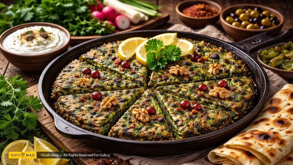 طرز تهیه کوکو سبزی