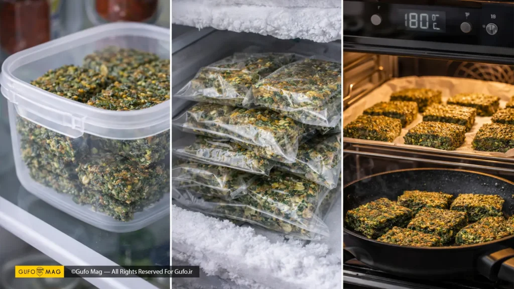 روش نگهداری کوکو سبزی