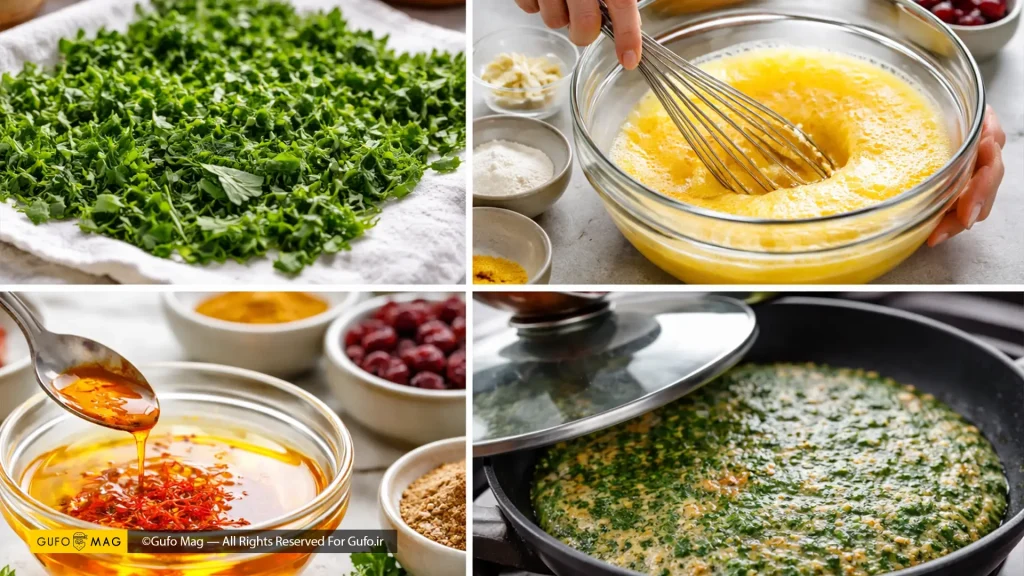 نکات و فوت و فن تهیه کوکو سبزی