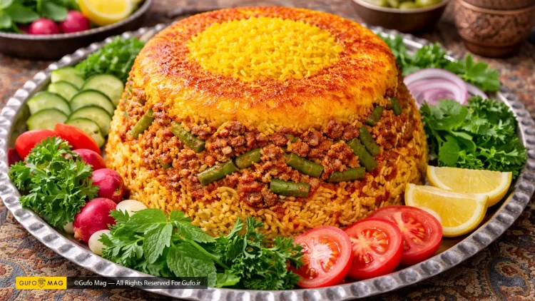 طرز تهیه لوبیا پلو با گوشت چرخ کرده