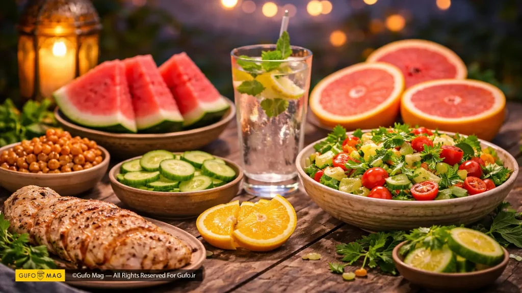 بهترین مواد غذایی برای جلوگیری از تشنگی در رمضان 