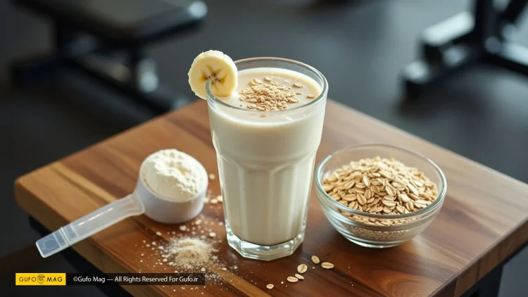 طرز تهیه شیک پروتئین با موز