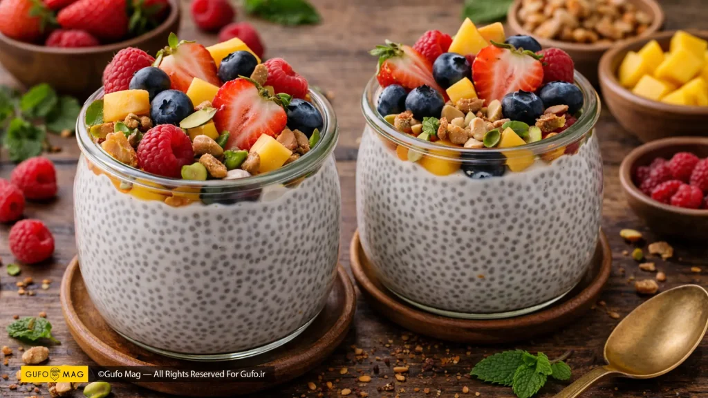 طرز تهیه پودینگ چیا