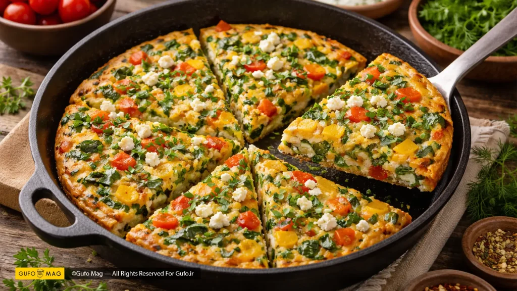 طرز تهیه خاگینه با سبزیجات