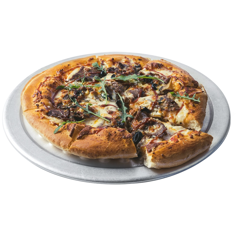 پیتزا سیر و استیک گوفو برگر