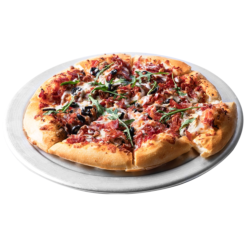 پیتزا بیکن گوفو برگر